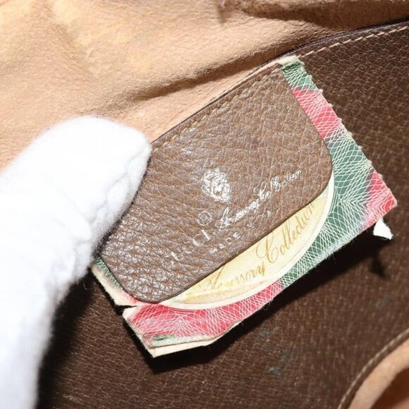 GUCCI GG Supreme Web Sherry Line Bag PVC Beige Gold 904 02 047 Auth 142439 - Picture 11 of 16